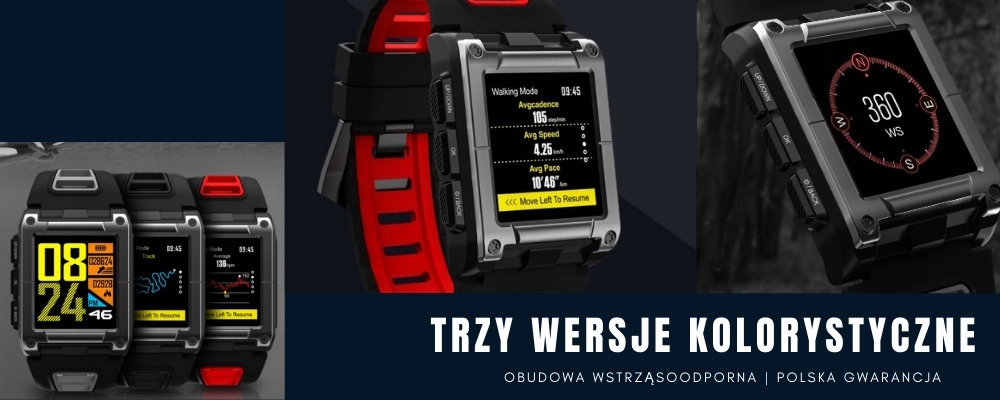 Smartwatch sportowy dla aktywnych Watchmark Marka Watchmark