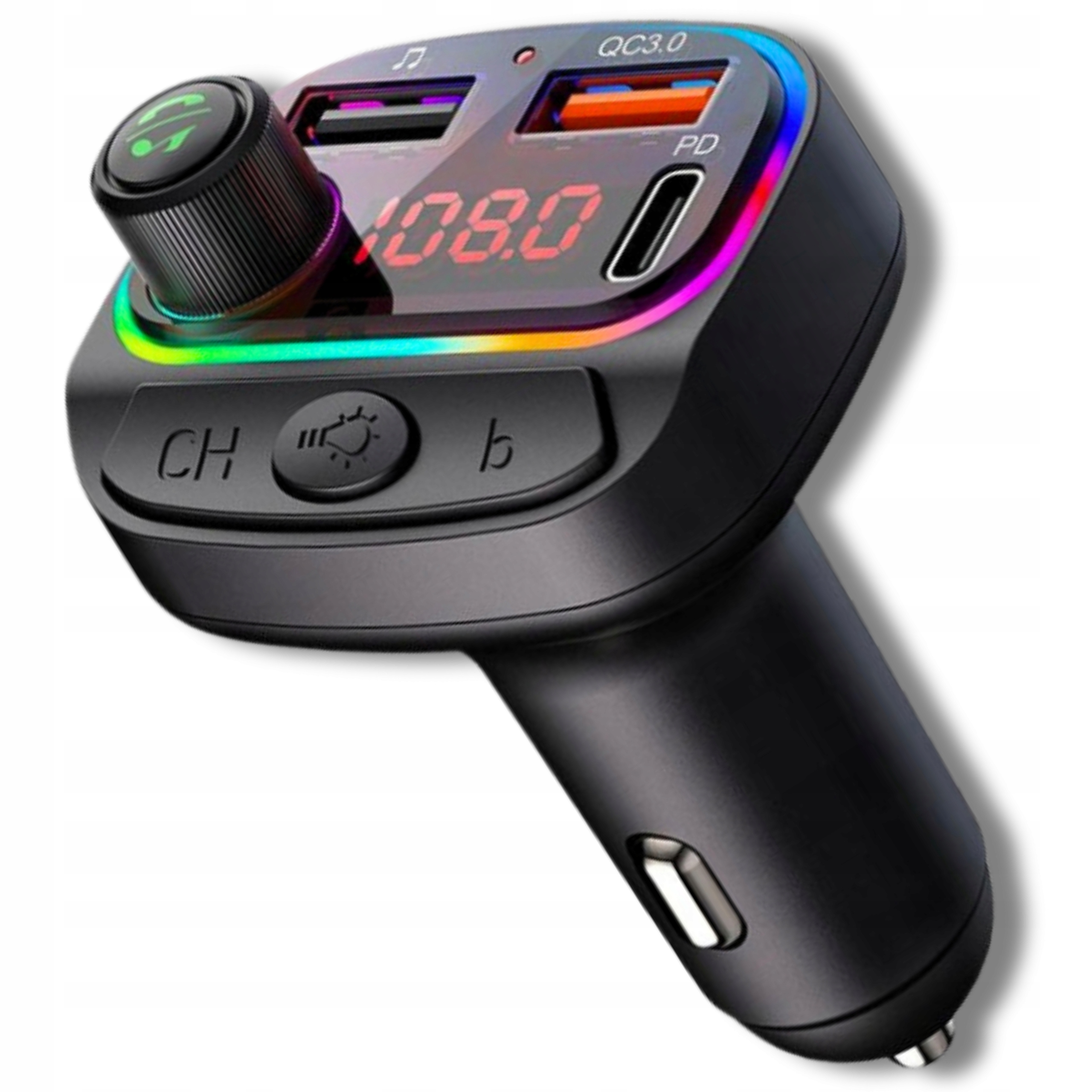 Transmiter samochodowy SILVERSHARKY SILAD-C14 Źródło sygnału bluetooth karta pamięci