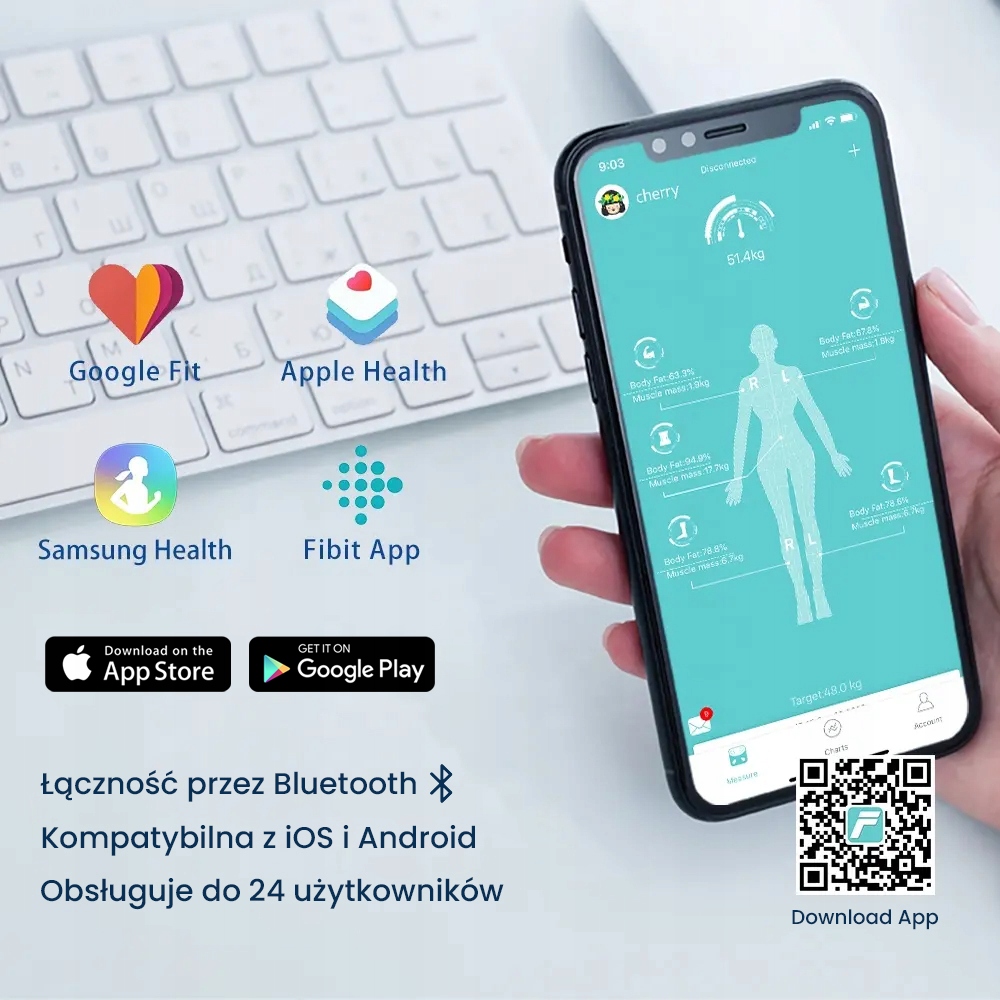 Розумні ваги Innovify Body Composition, Edition 7050, чорний