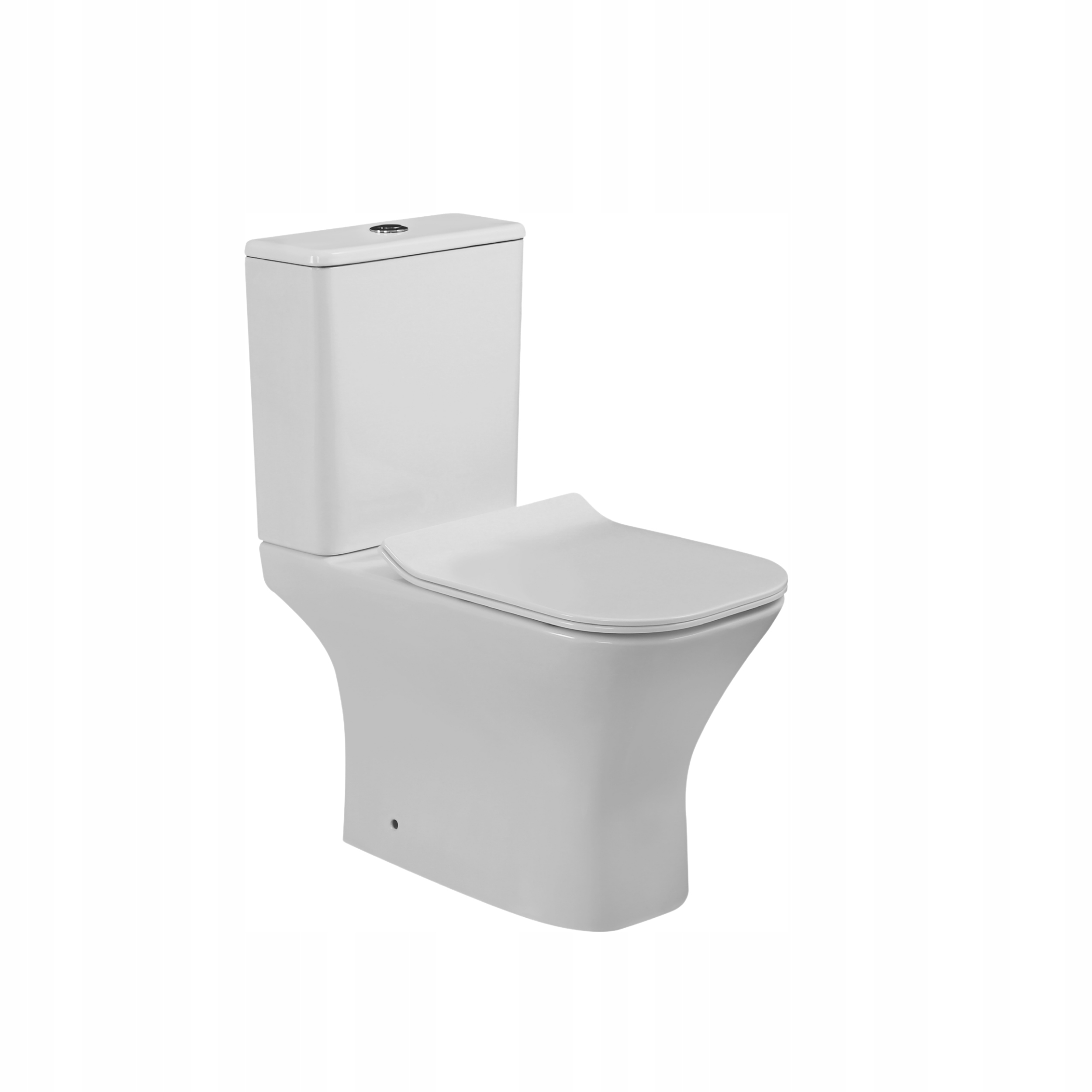 Kompakt Wc Bezkołnierzowy Kwadratowy Deska Wolnoopadająca Invena Verso