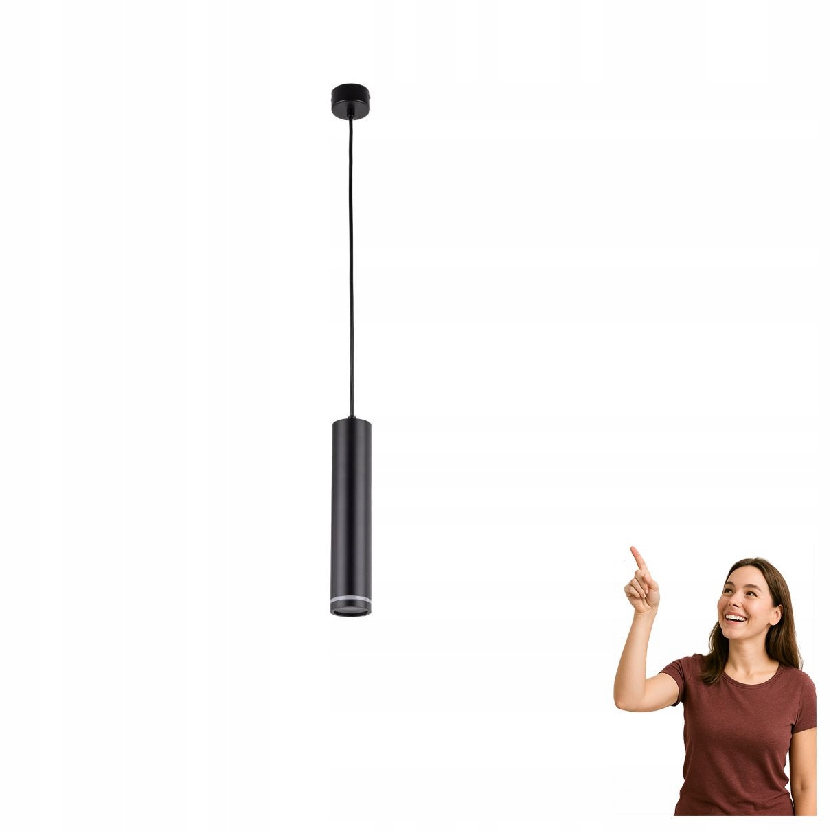 Závěsná lampa Jet Black 4899 Tk Lighting