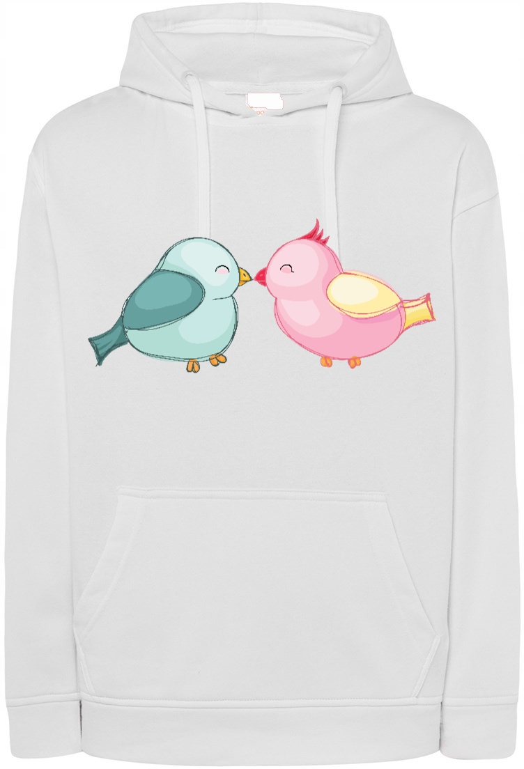 Valentýnská Mikina s potiskem Holubky Láska r.XXL