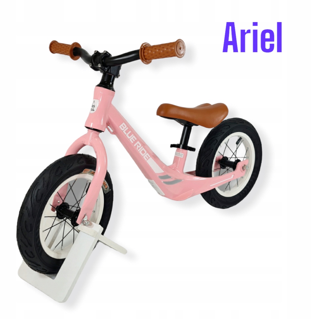 Rowerek biegowy BMT010 pompowane koła Kij Różowy