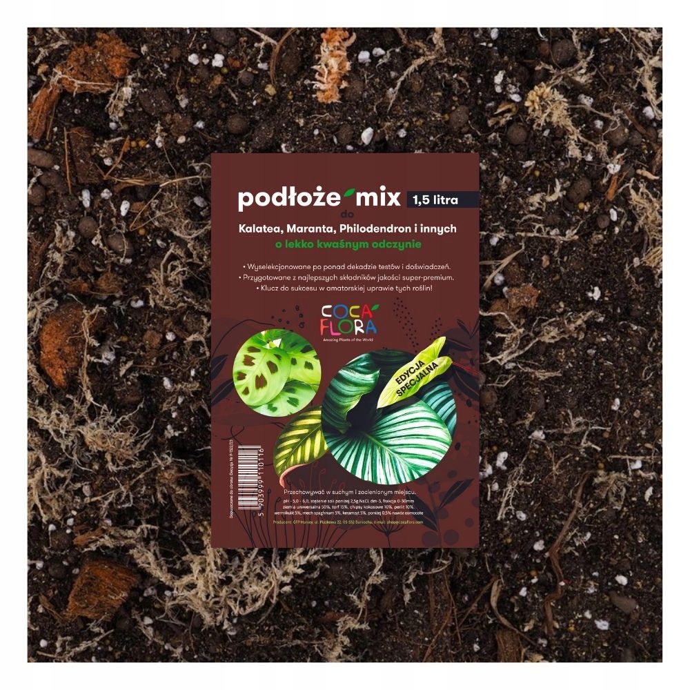 

Podłoże MIX ziemia calathea maranta filodendron