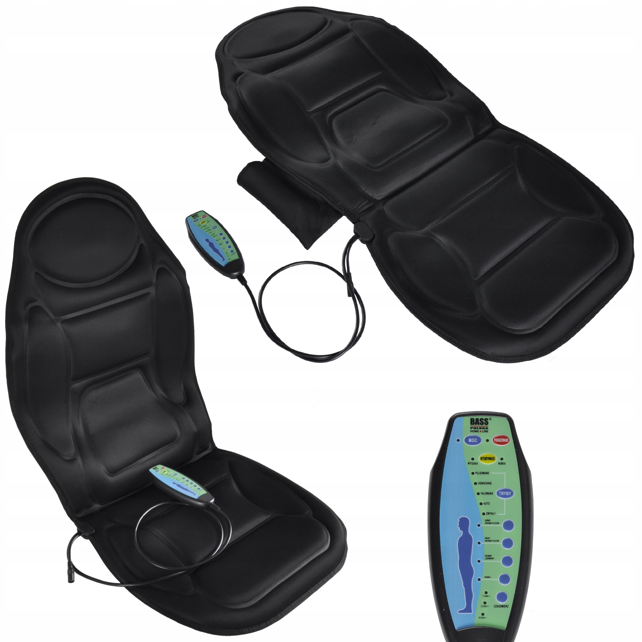 

Podgrzewana mata masująca pilot masażer 12V 230V