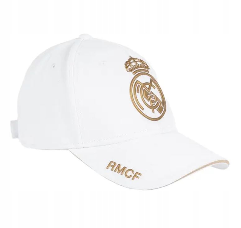 Real Madryt Czapka Z Daszkiem Biała Efektowna Oryginalna