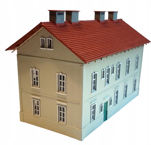 Železniční bytový dům model v měřítku 1:87