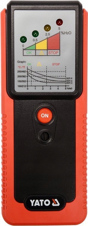 YATO TESTER MIERNIK PLYNU HAMULCOWEGO LED BUZZER EAN 5906083024108