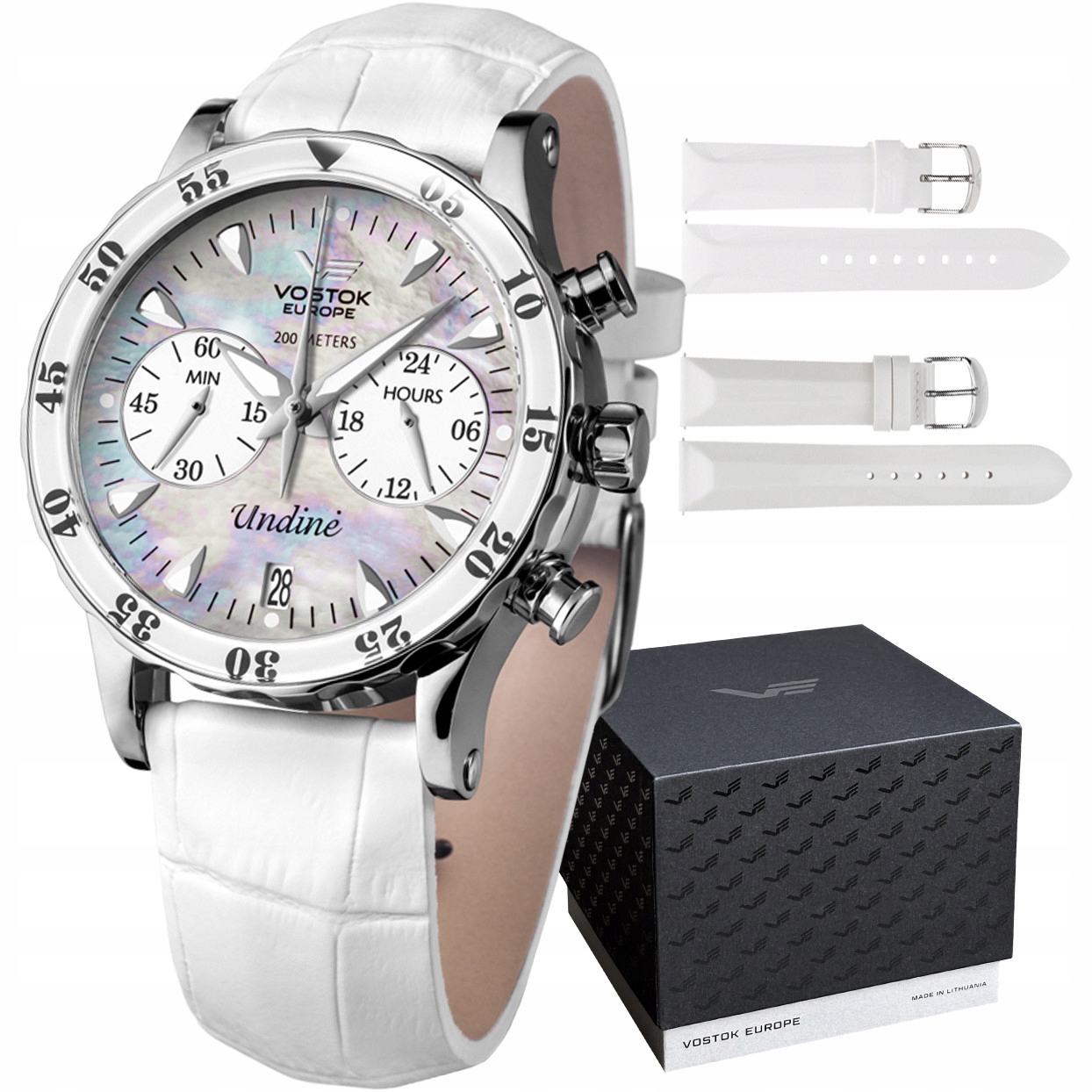 Dámské hodinky Vostok Europe VK64-515A671 bílé