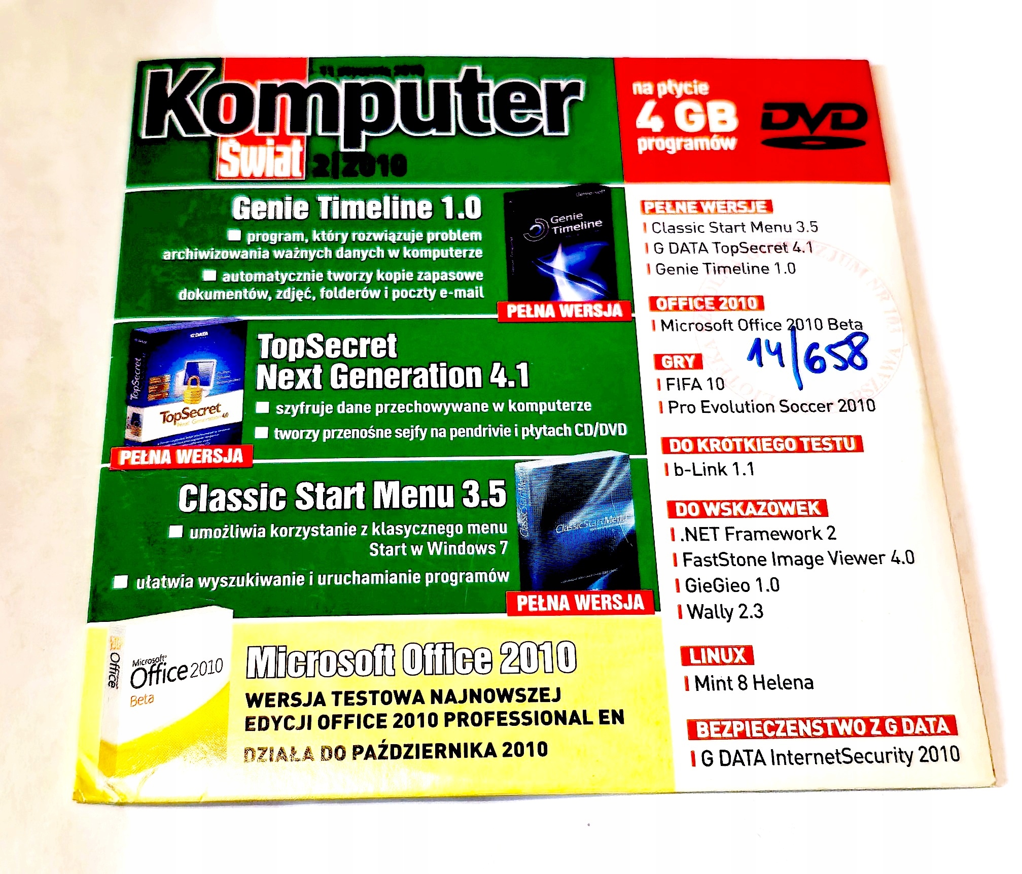 GENIE TIMELINE 1.0 + TOP SECRET NEXT GENERATION 4.1 + CLASSIC START MENU 3