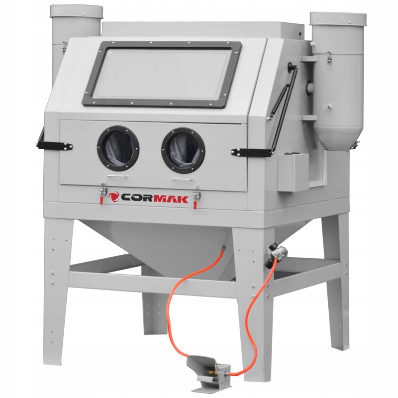 DUŻA KABINA DO PIASKOWANIA 1200 L DWUSTRONA + ODCIĄG PYŁU + RĘKAWICE DYSZE