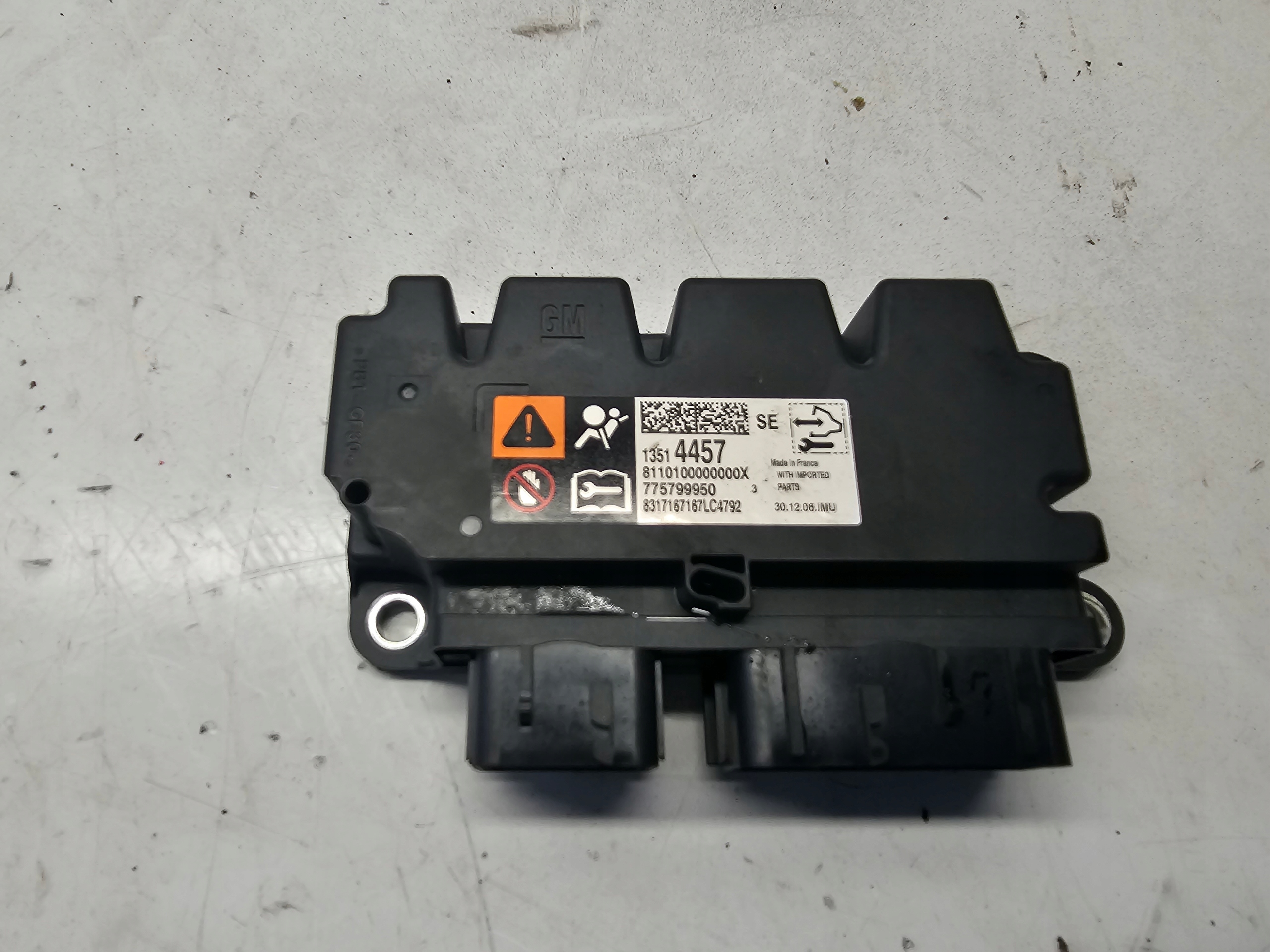 OPEL ASTRA K modulo SENSOR airbag airbag 13514457