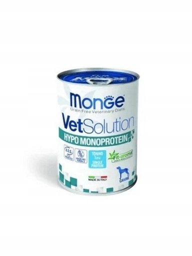 4x Monge Vetsolution Hypo Monoprotein Tuňák 400g