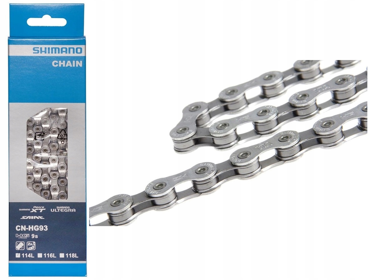 

Łańcuch Shimano Deore Xt CN-HG93 9 rzędów 114ogn.