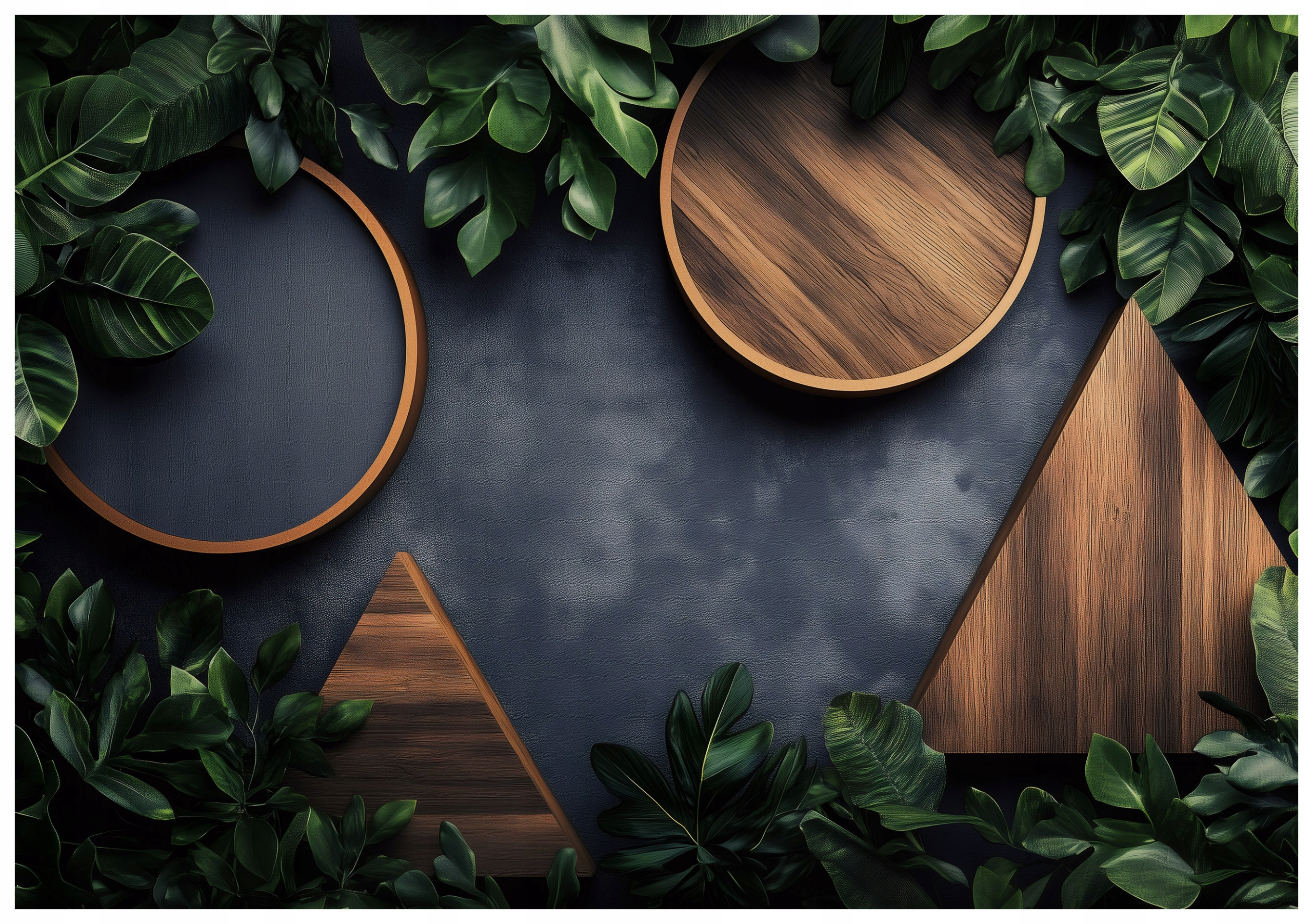 Fototapeta Geometrie Listy Strom Zeleň 416x290 Ekostyl Klid lepidlo