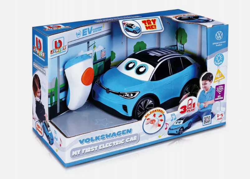 MÓJ PIERWSZY ZDALNIE STEROWANY VW ID.4 SAMOCHÓD AUTO PREZENT BBJUNIOR