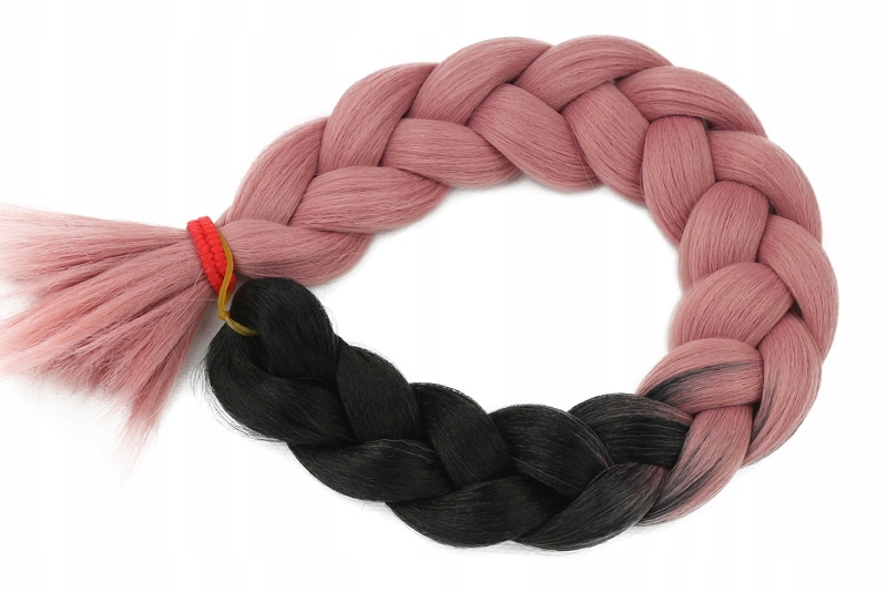 Włosy SYNTETYCZNE do warkoczyków KOLOROWE warkoczyki DOCZEPIANE WŁOSY ombre Marka Luvu