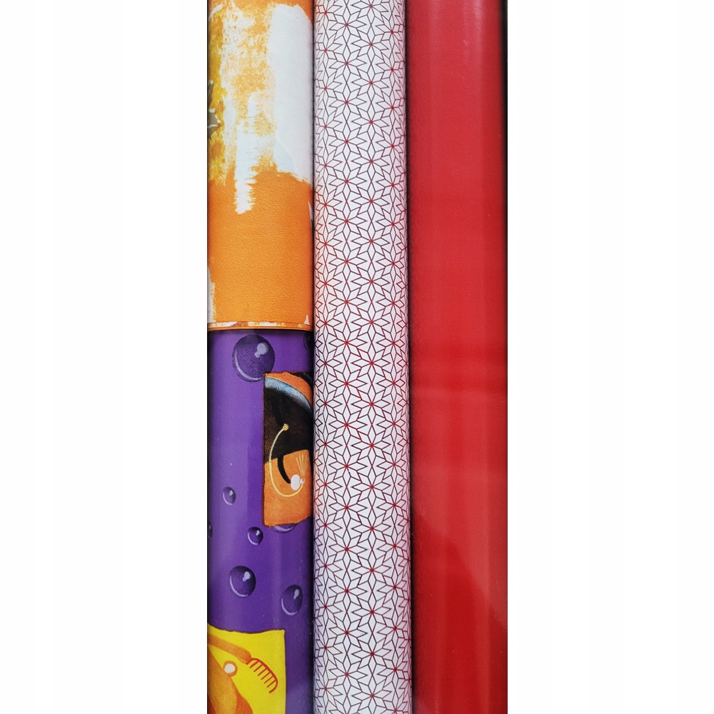 Papier ozdobny prezentowy 4 wzory 3,42m2 MIX4