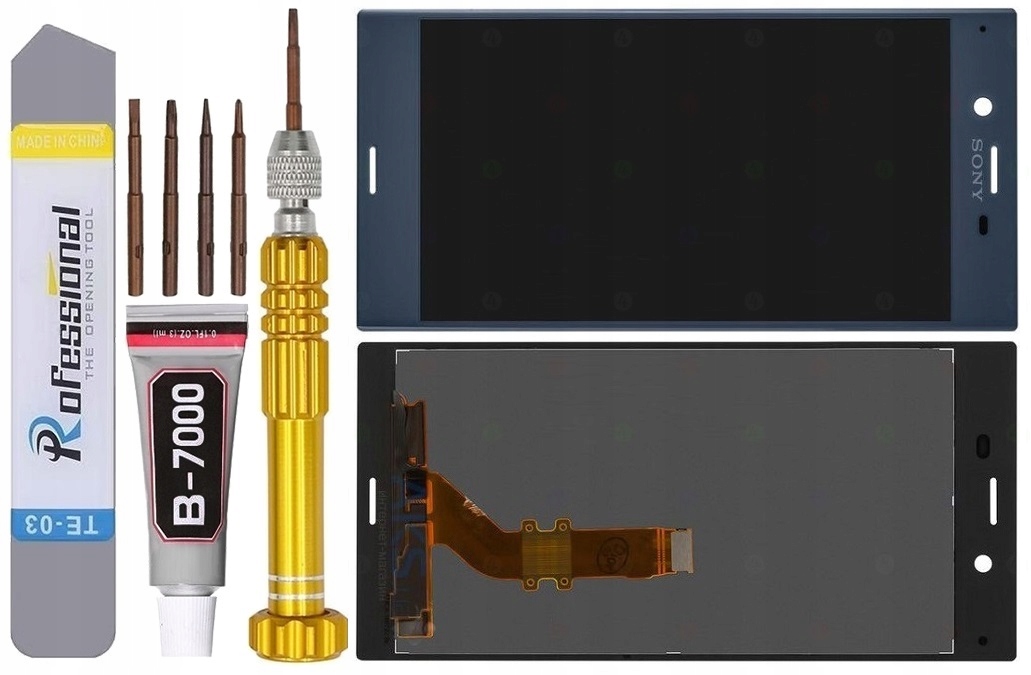 Displej Pro Sony Xz F8331 F8332 LCD, Stříbrný Displej
