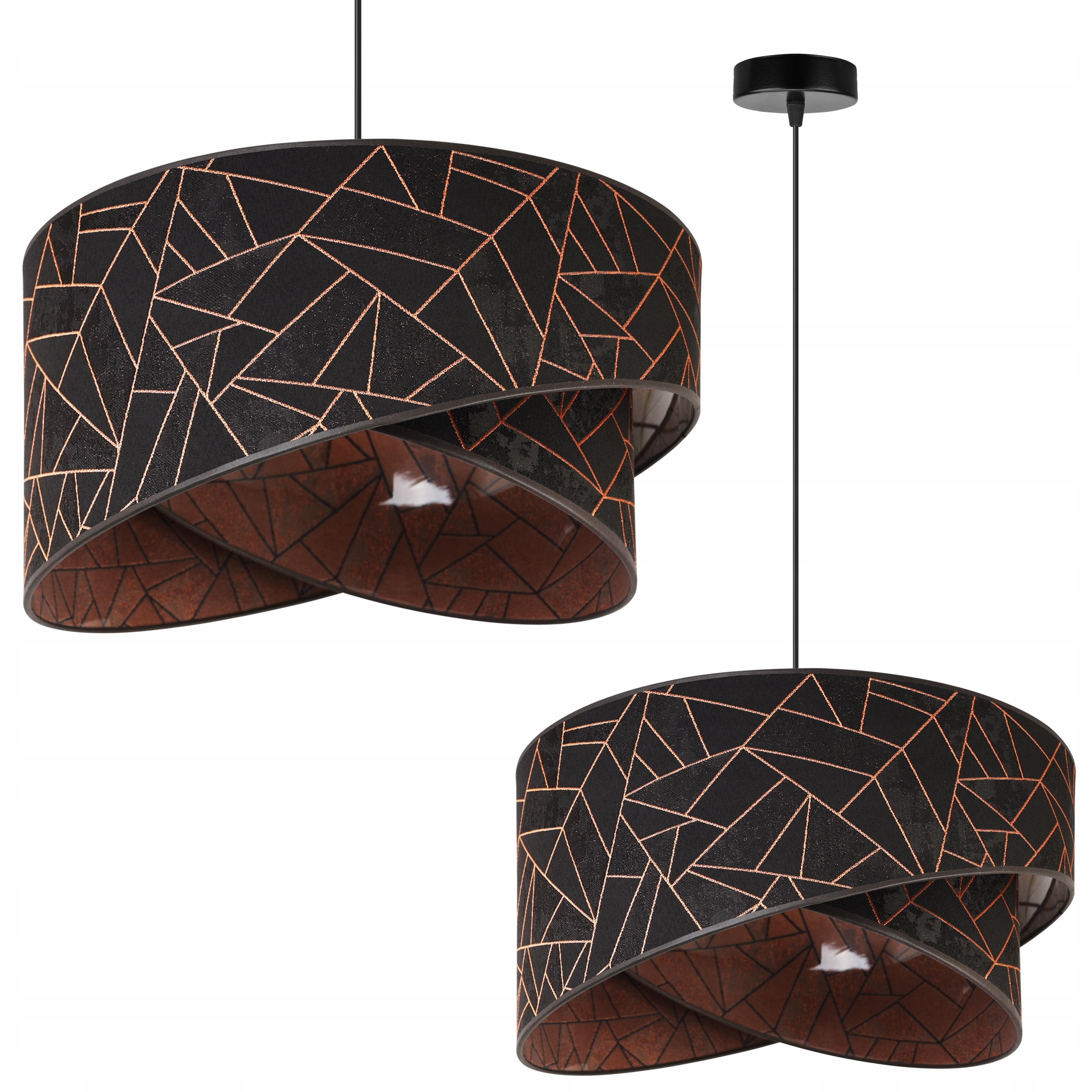 Lampa Wisząca Sufitowa Żyrandol Nowoczesna Abażur