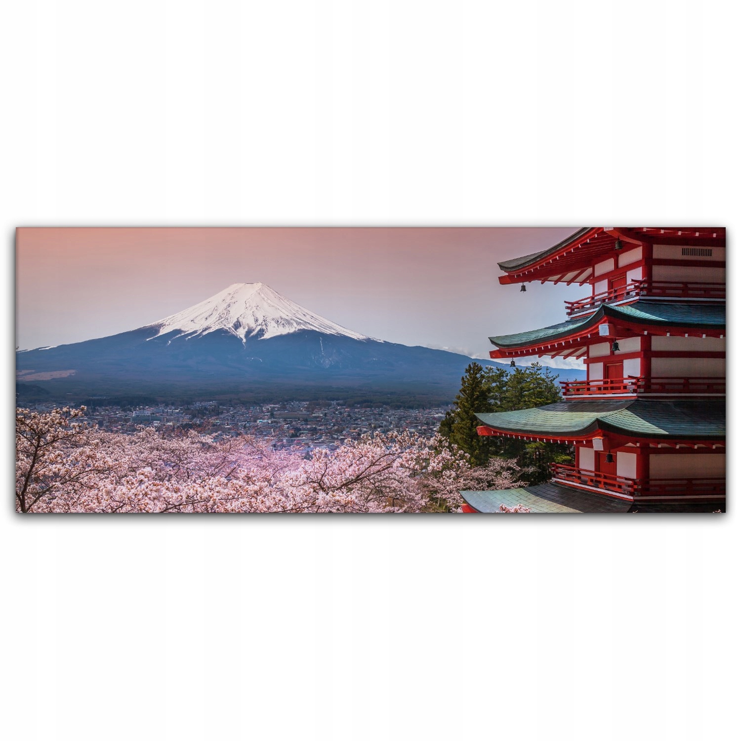 

Obraz na płótnie ścienny 125x50 Pagoda Góra Fuji