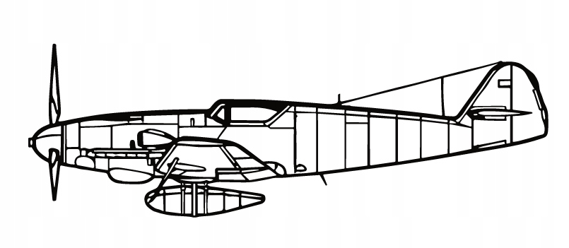 nástěnná dekorace Obraz Letadlo Bf 109 K-4