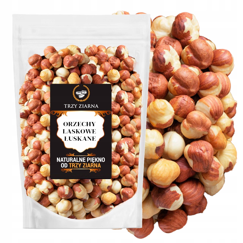 Lískové Ořechy 1 kg Loupané Lískový Ořech Celé přírodní, vysoká kvalita