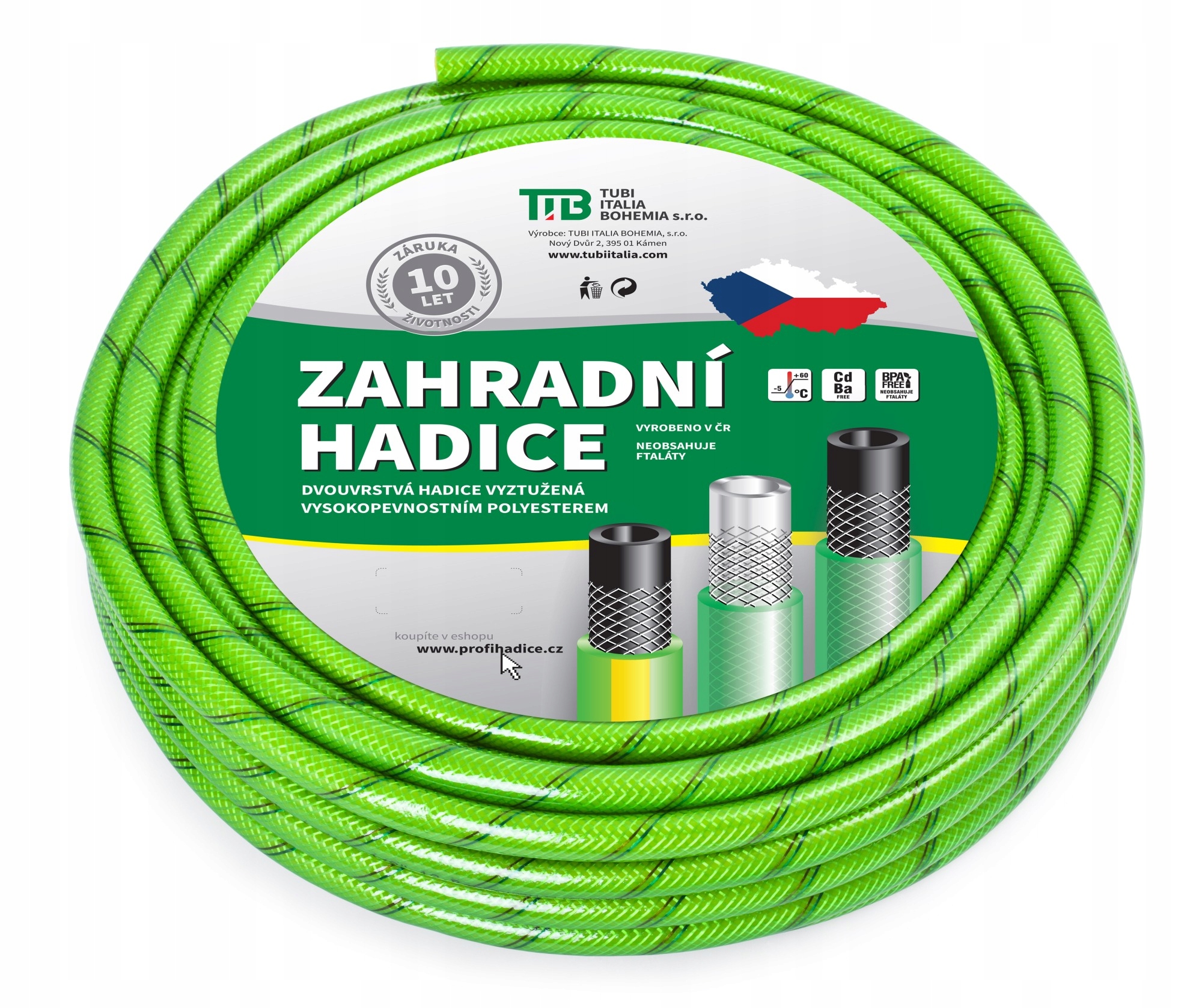 Zahradní hadice Cobra Green Profi 1/2" 50 m