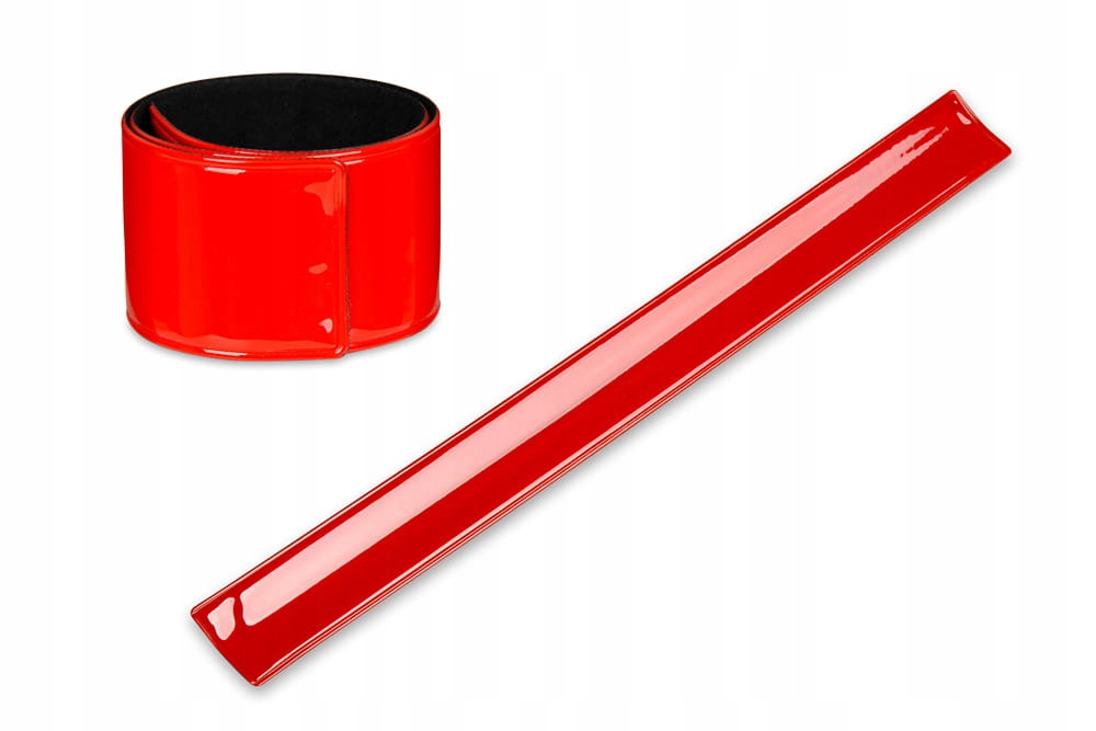Opaska odblaskowa JY-1006 samozacisk czerwona L164