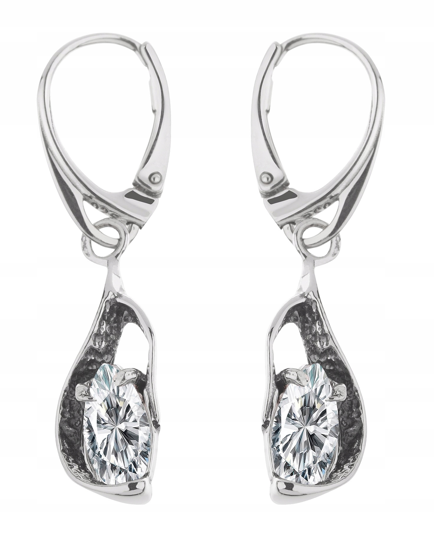 

Kolczyki Srebrne Z Cyrkoniami Angielskie Zapięcie