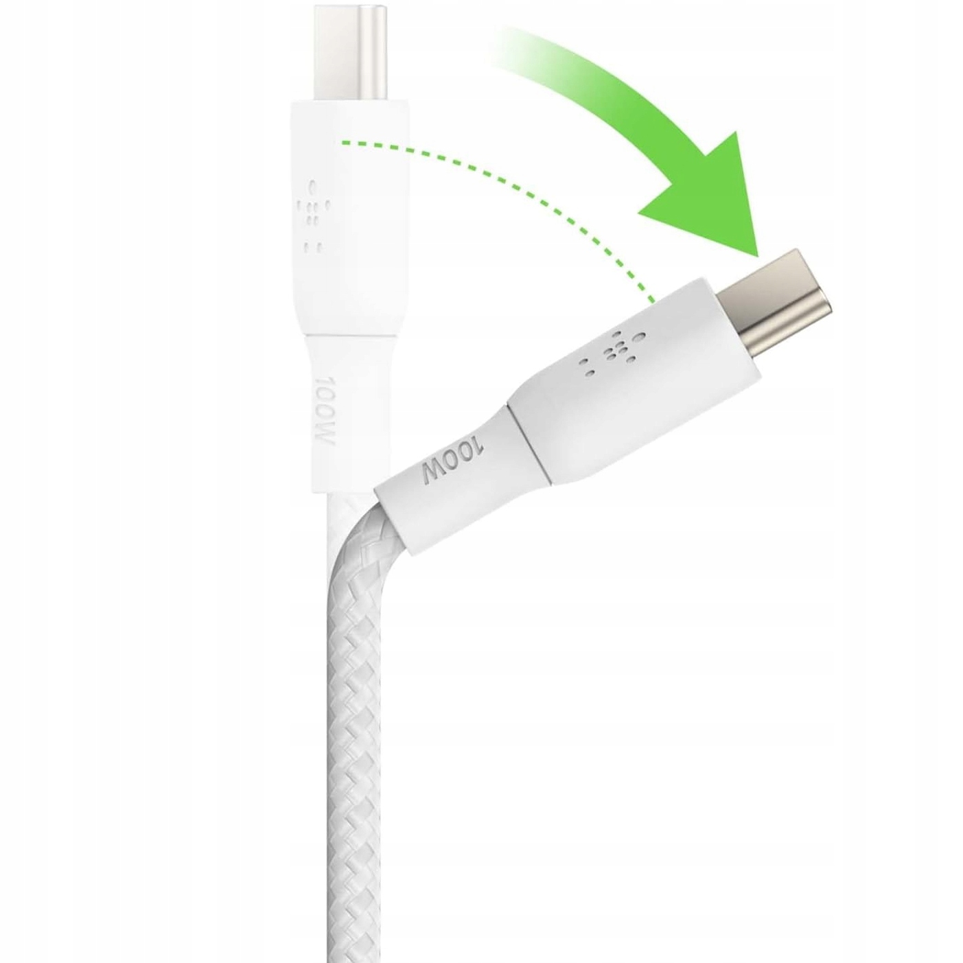 Kabel Belkin Boost USB-C do USB-C PD, mocny oplot, USB 2.0 / 5A /100 W / 3m Marka Belkin