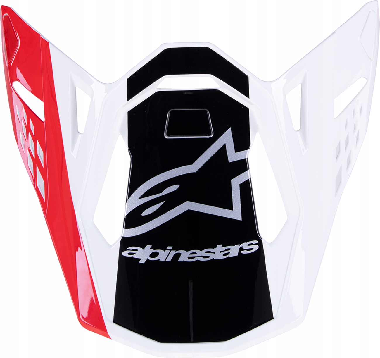 Kryt na prilbu Alpinestars SM10 Unit white/red