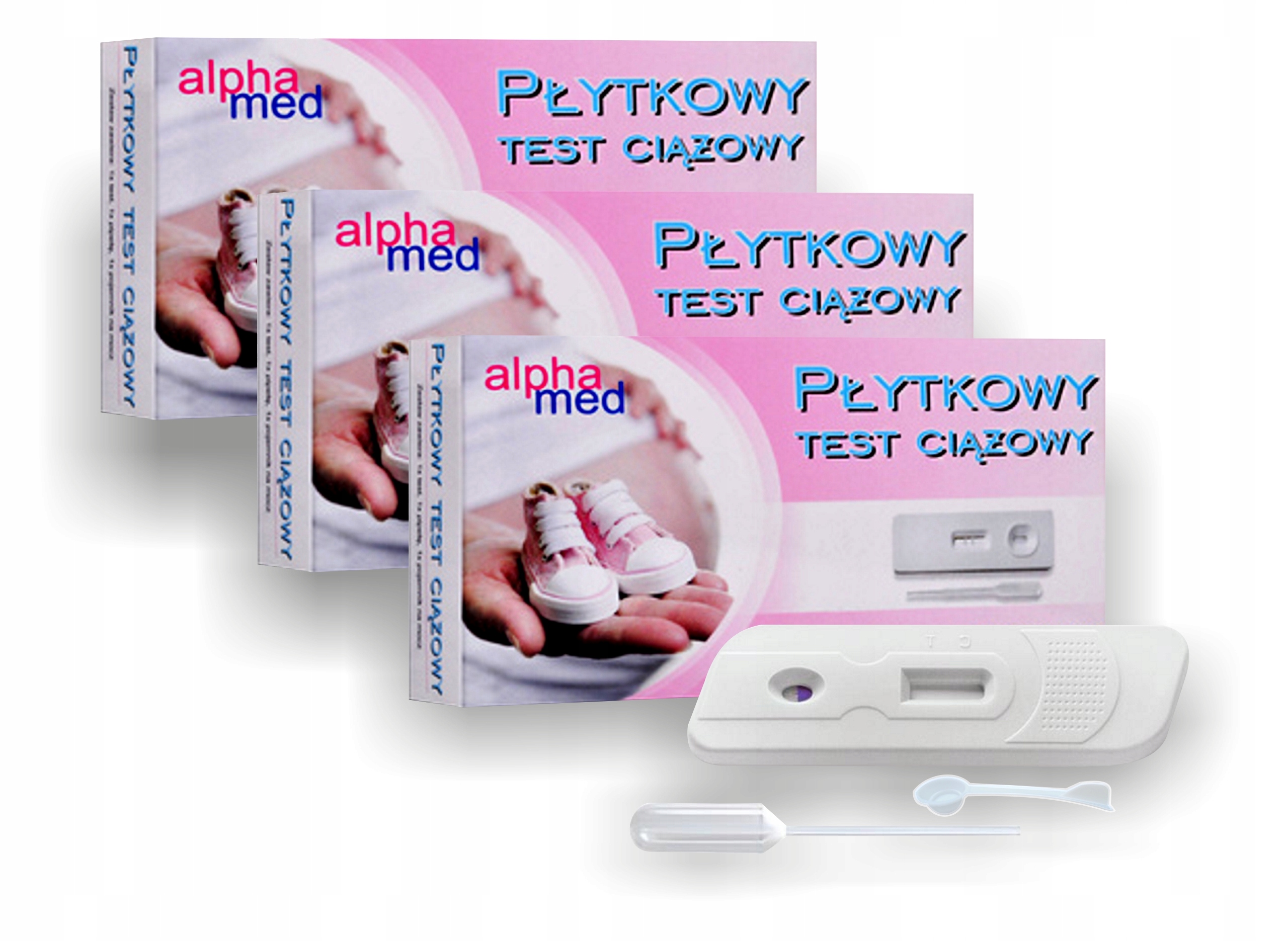 ALPHAMED PŁYTKOWY TEST CIĄŻOWY JEDNOSTOPNIOWY 99% Rodzaj płytkowy