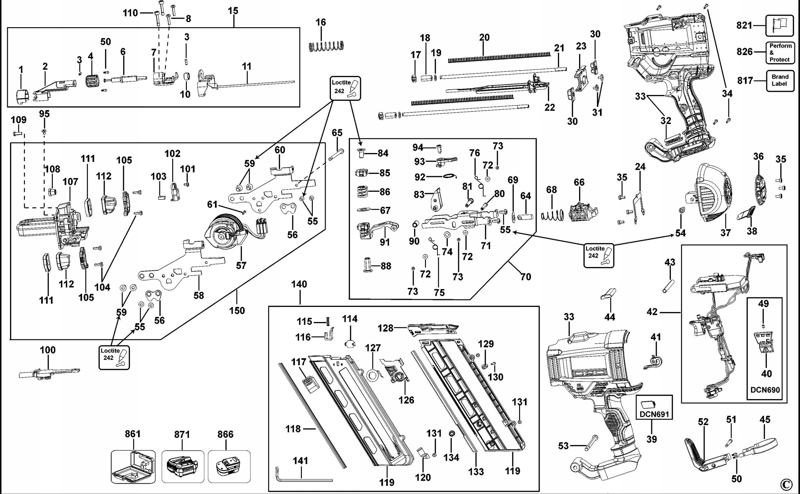 DEWALT N380152 OGRANICZNIK METALOWY DO DCN690 Rodzaj blokada