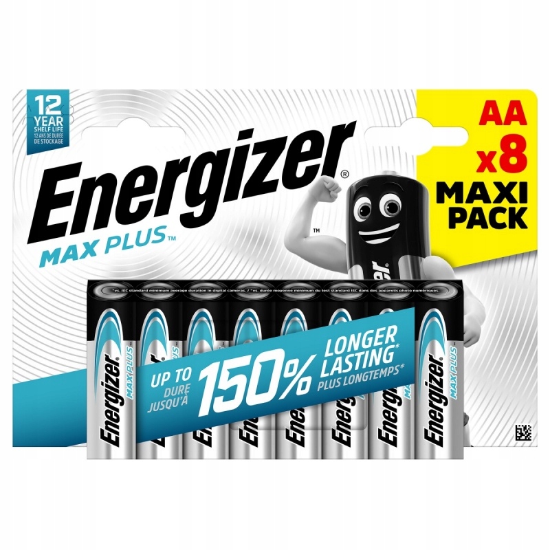 Bateria Energizer Max Plus Aa LR6 1,5V 8szt