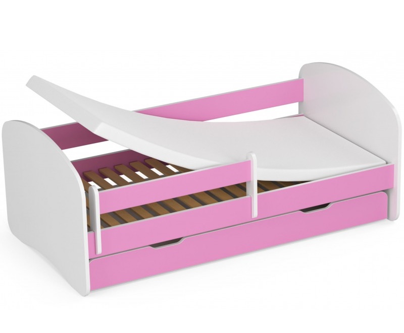 Łóżko dziecięce 160x80cm Biały / Różowy SALLY Kod producenta sally