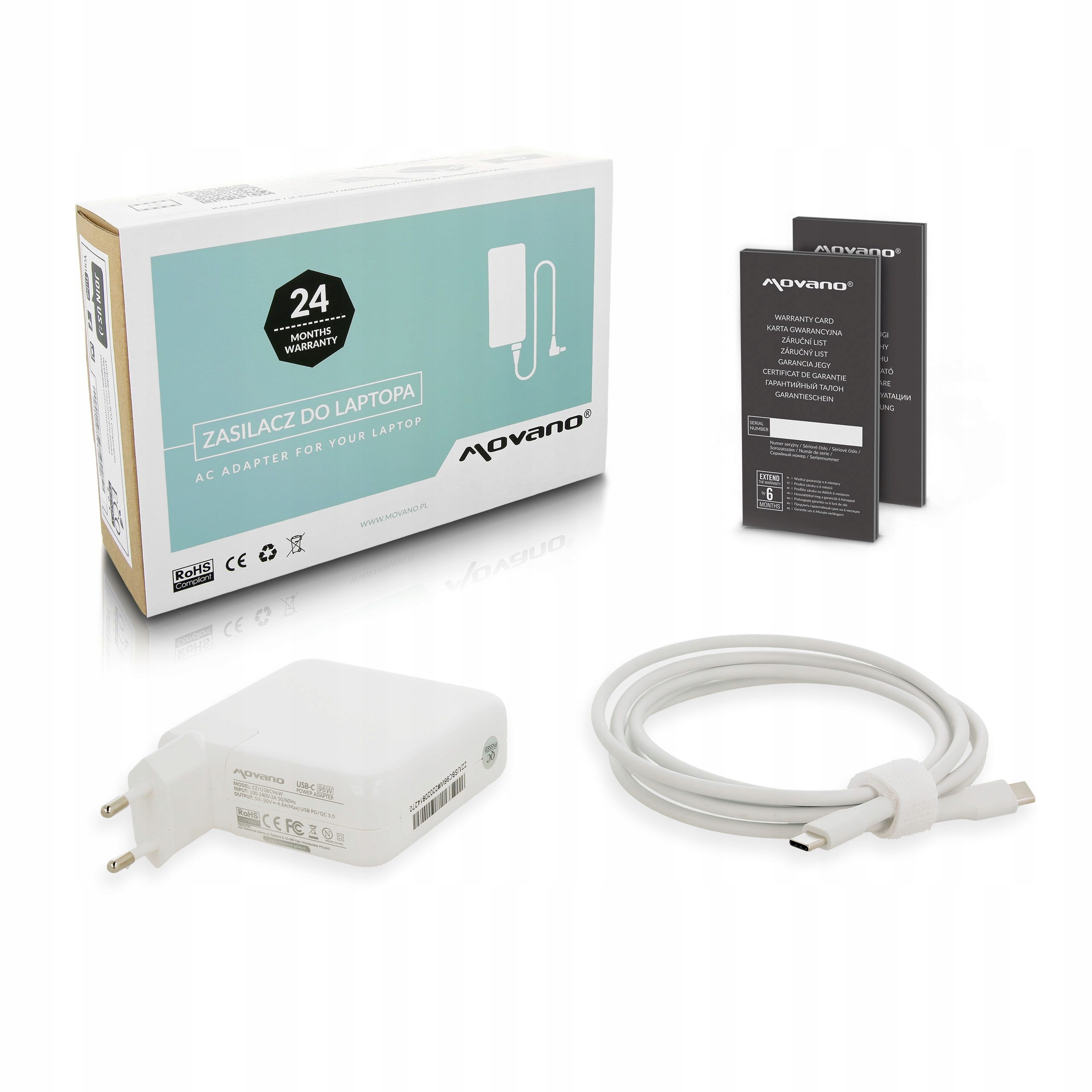 

Zasilacz Movano 96W Usb type C Usb-c