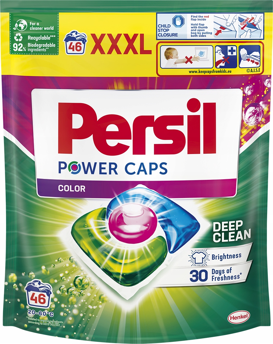 

Kapsułki do prania Persil Power Caps Color 46p