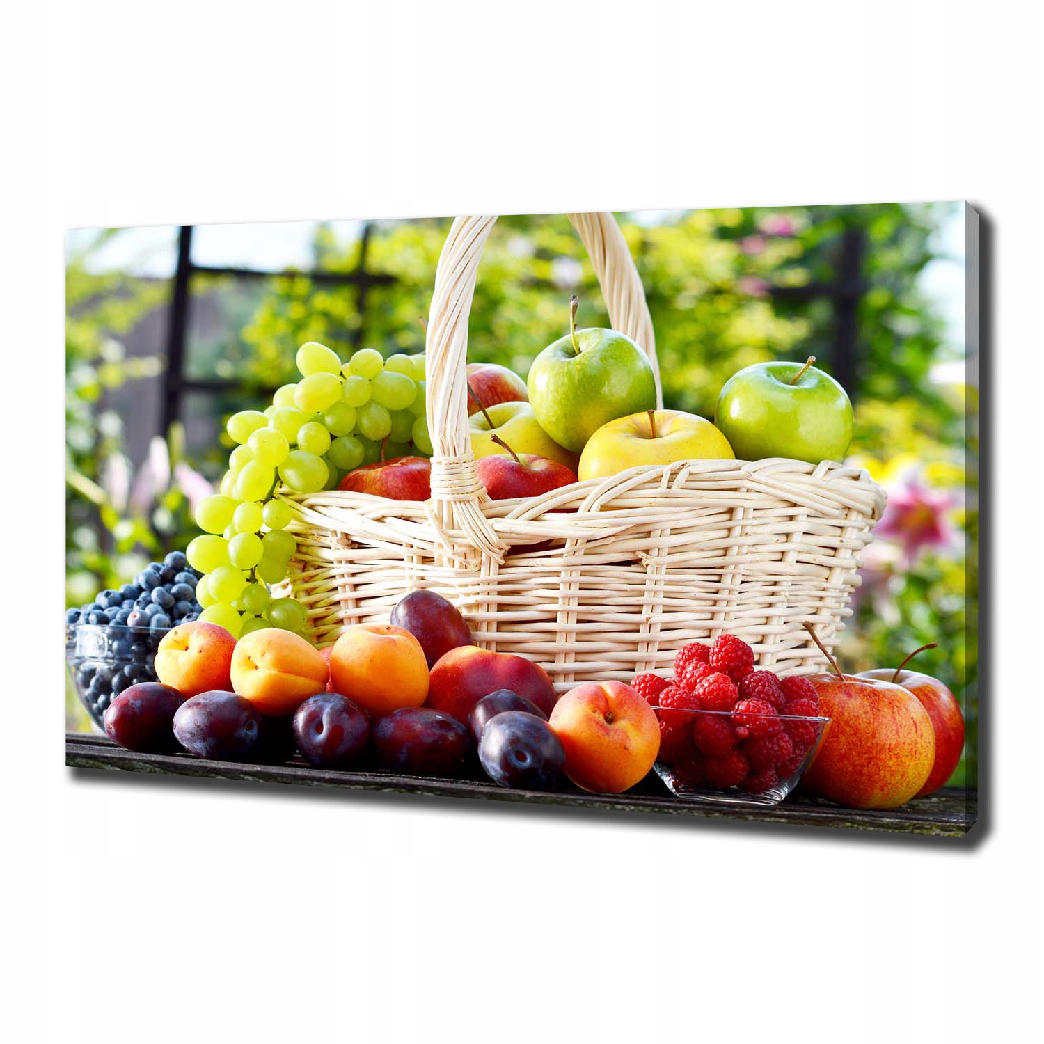 

Foto obraz canvas na ścianę Kosz owoców 100x70 cm