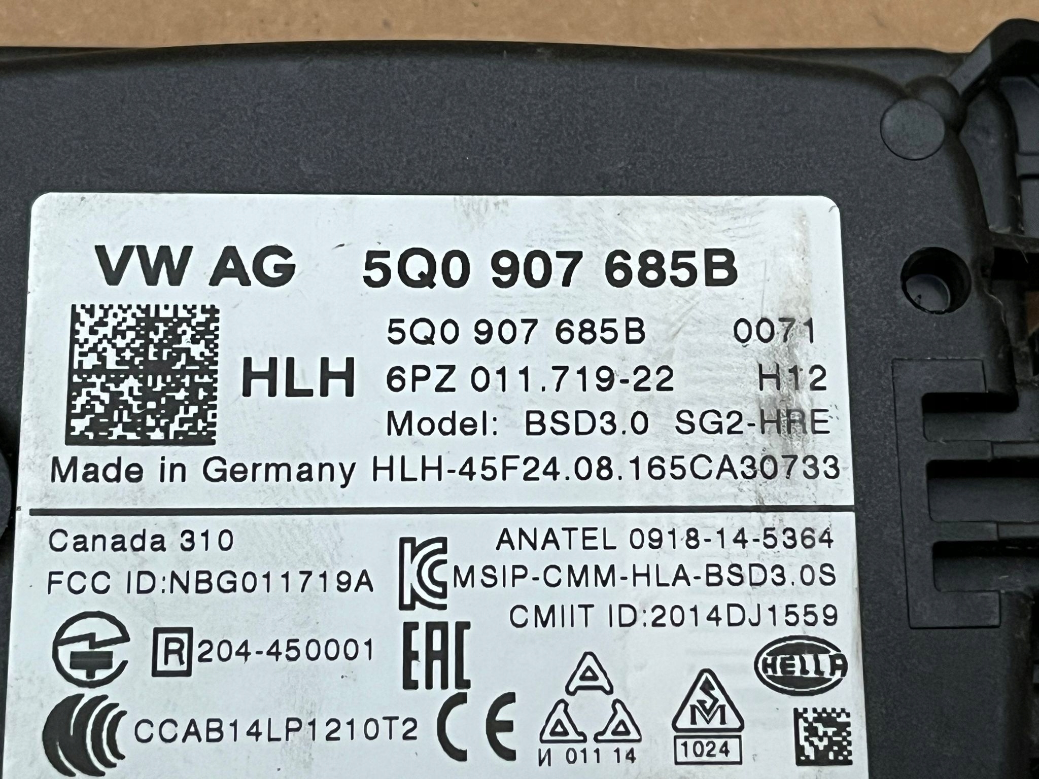 ассистент переключения ремня движения vw GOLF VII 5Q0907685B