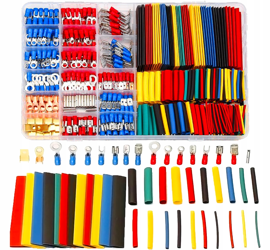 Konektor izolowany 4Makers zestaw 350 szt. + rurki termokurczliwe 328 szt.