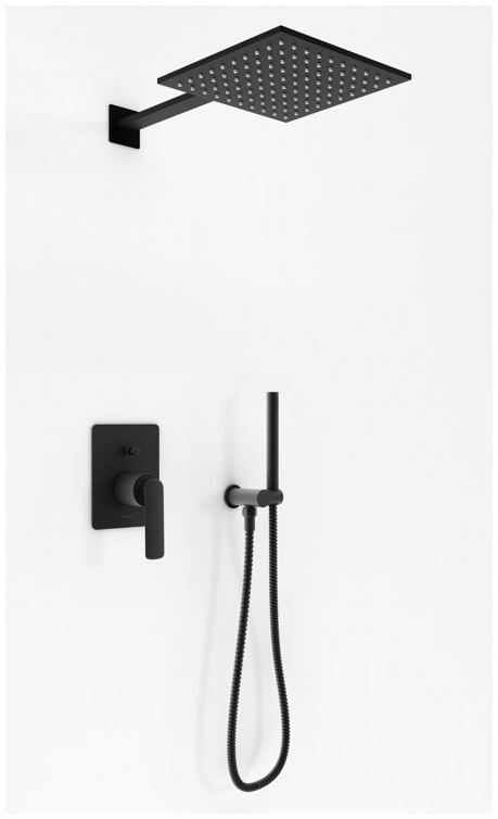 Podomietkový sprchový set Kohlman Experience Black QW210EBQ25
