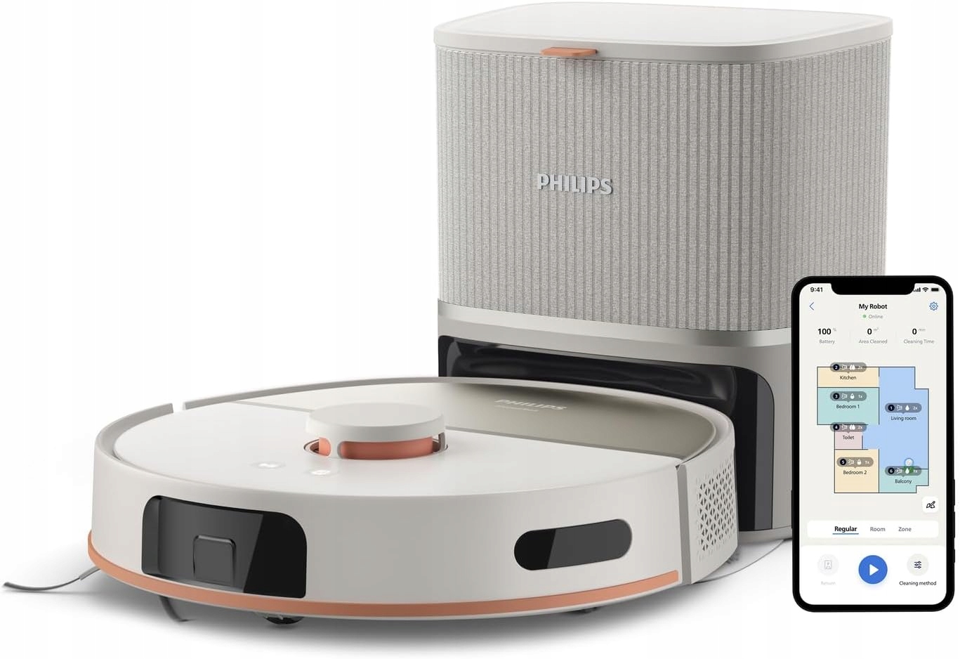 Uklízecí robot Philips Aqua 5000 XU5100 20