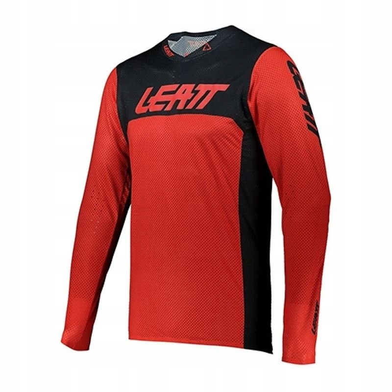 LEATT WYPRZEDAŻ KOSZULKA MOTO 5.5 ULTRAWELD JERSEY RED RED/BLACK ROZMIAR S