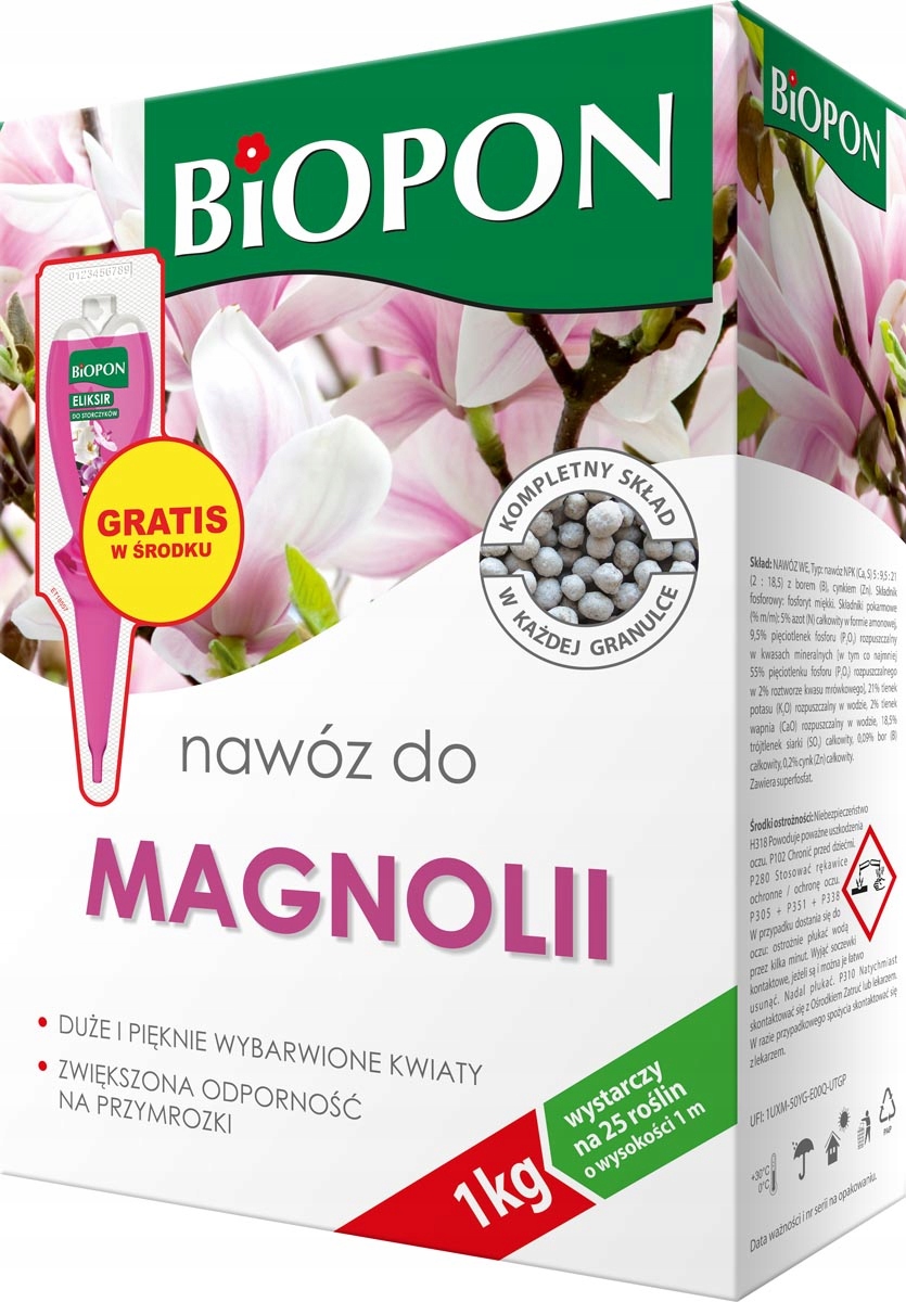 

Nawóz wieloskładnikowy Biopon granulat 1 kg
