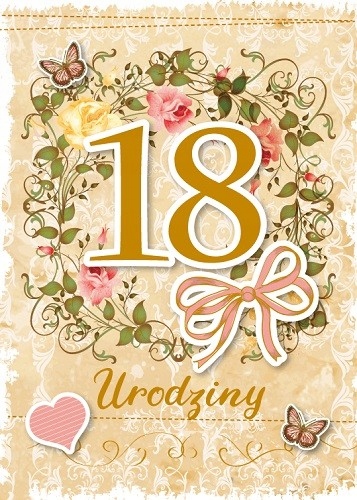 

Na 18 urodziny Kartka Premium GM593