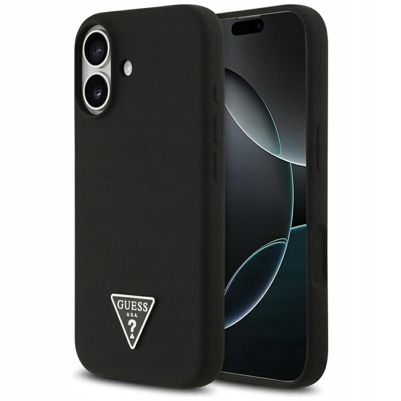 Pouzdro Pro Iphone 17 pro Magsafe Guess Černé Silikonové S Mikrovláknem Pouzdro