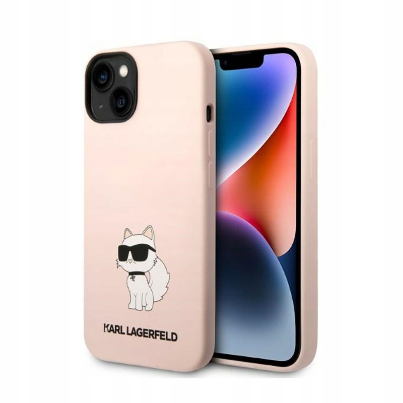 Etui Karl Lagerfeld Silicone Choupette na iPhone 14 Plus różowe Karl