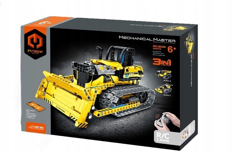 Robo- spychacz 3w1 zdalnie sterowany 452 elementów iM. Master