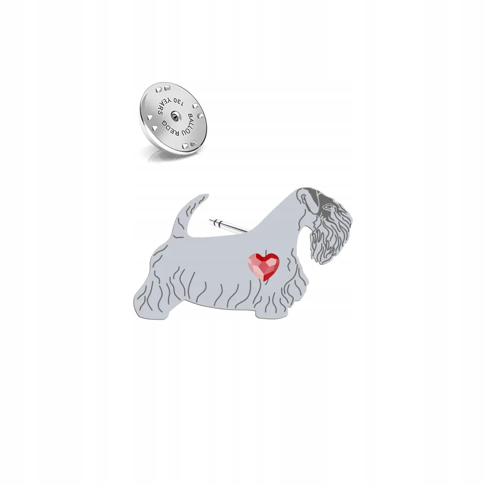 Odznak se psem Sealyham Terrier 925 Šperky Pin Dedikace Bonus